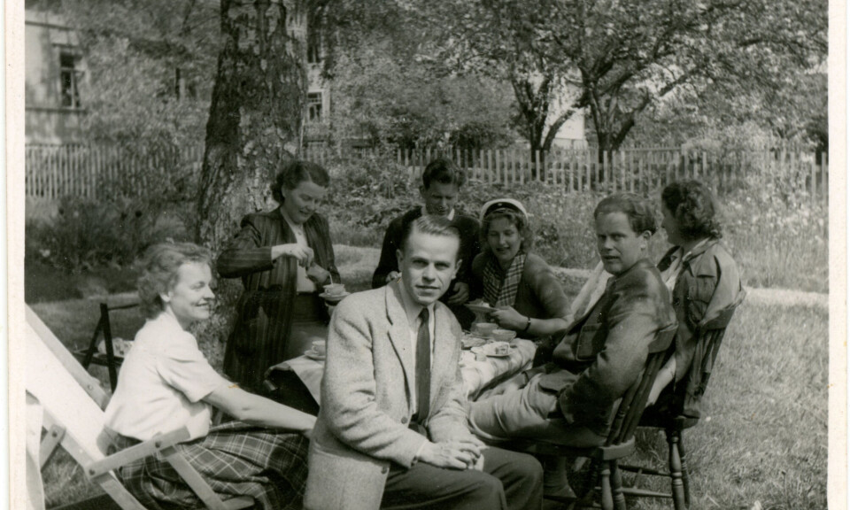 Kaffestund i trädgårdsstaden