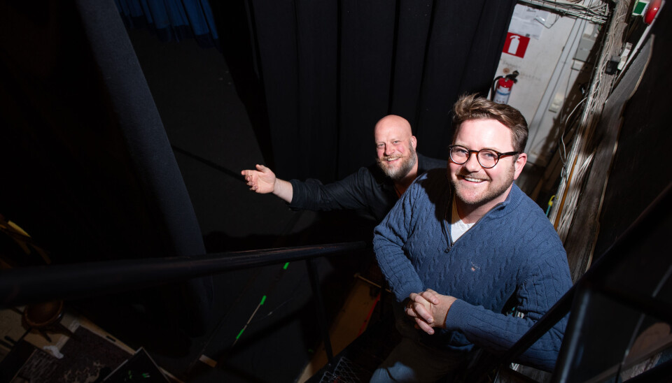 Teaterföreningen i Mariehamns ordförande Eric Sundberg och vice ordförande Alfons Röblom har stora planer för teaterföreningen framöver.