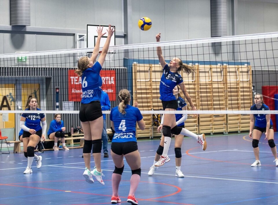Seriesuveränen JIK ångar på. JIK Damer, Volleyboll, Vikingagården