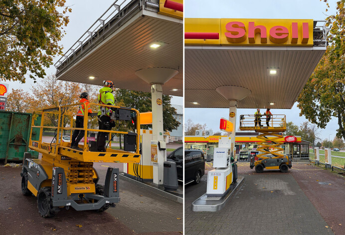 Nu lyfts den klassiska snäckan ned från bensinstationen