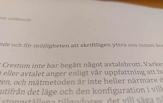 Crestum: Inte tydligt hur mätningen skulle göras