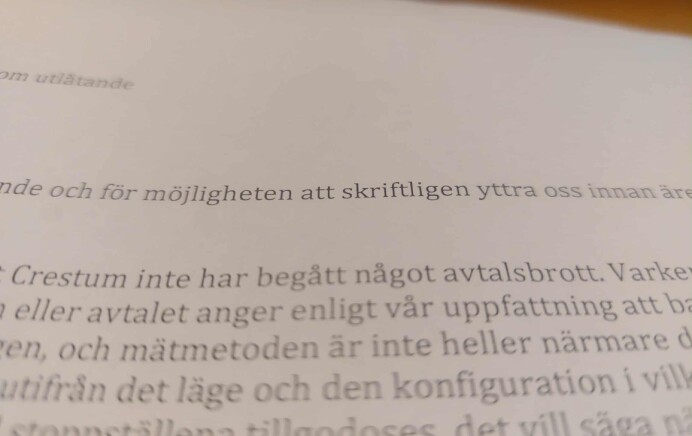 Crestum: Inte tydligt hur mätningen skulle göras
