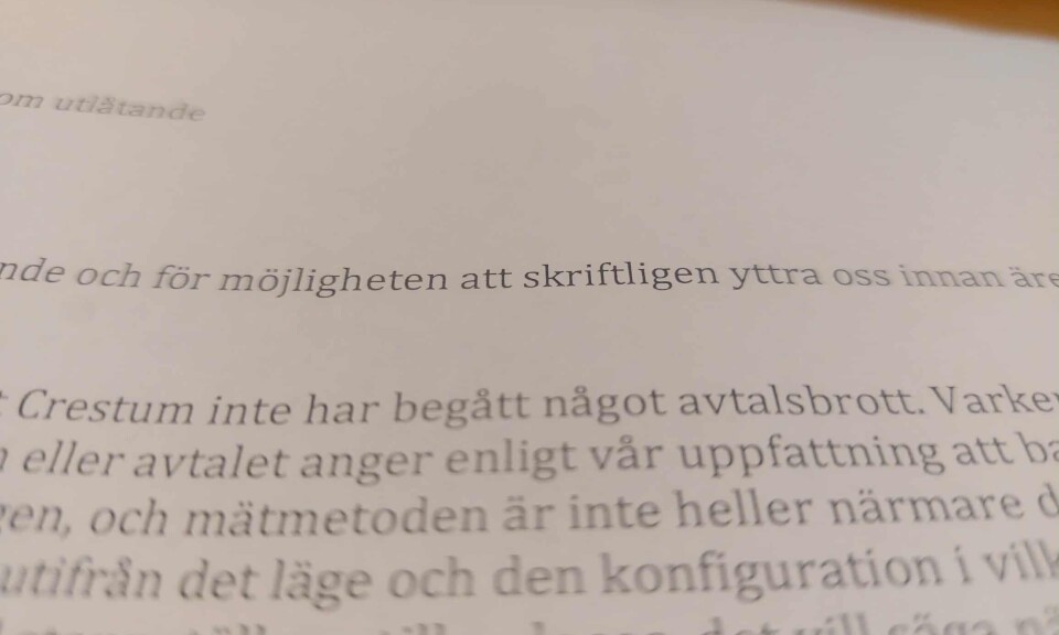 Crestum: Inte tydligt hur mätningen skulle göras