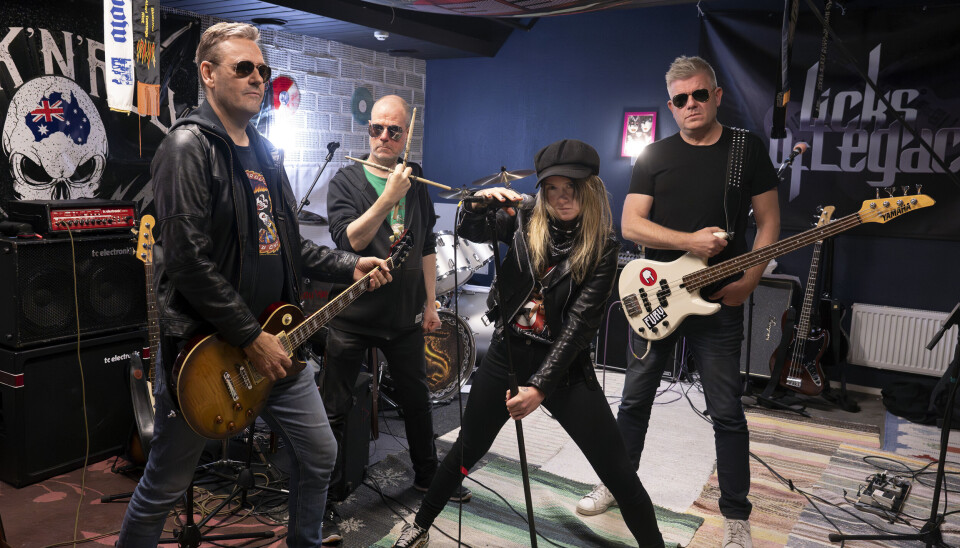 Tributebandet Kizz gör comeback på Bastun på lördag. I bandet spelar (från vänster): Niklas Möller, gitarr, Torgny Stjärnfelt, trummor, Cim Dahlle, sång och Håkan Strömmer, bas. På bilden fattas Emil Hage, gitarr.