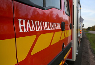 Två till sjukhus efter stugbrand