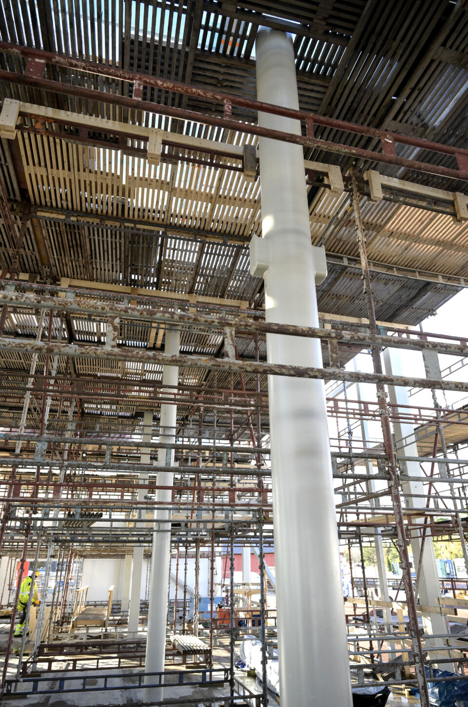 Den nya terminalen i Långnäs byggs med två våningar till att börja med, men konstruktionen är förberedd för att kunna utökas till fyra inom samma stomme.