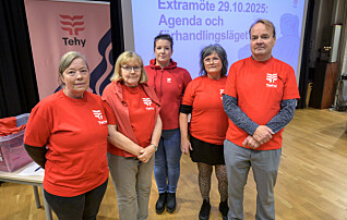 Locket på från Tehy om medlemsmötet