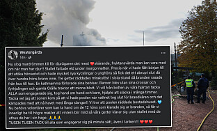 Westergårds tackar för all hjälp: ”TUSEN TACK”