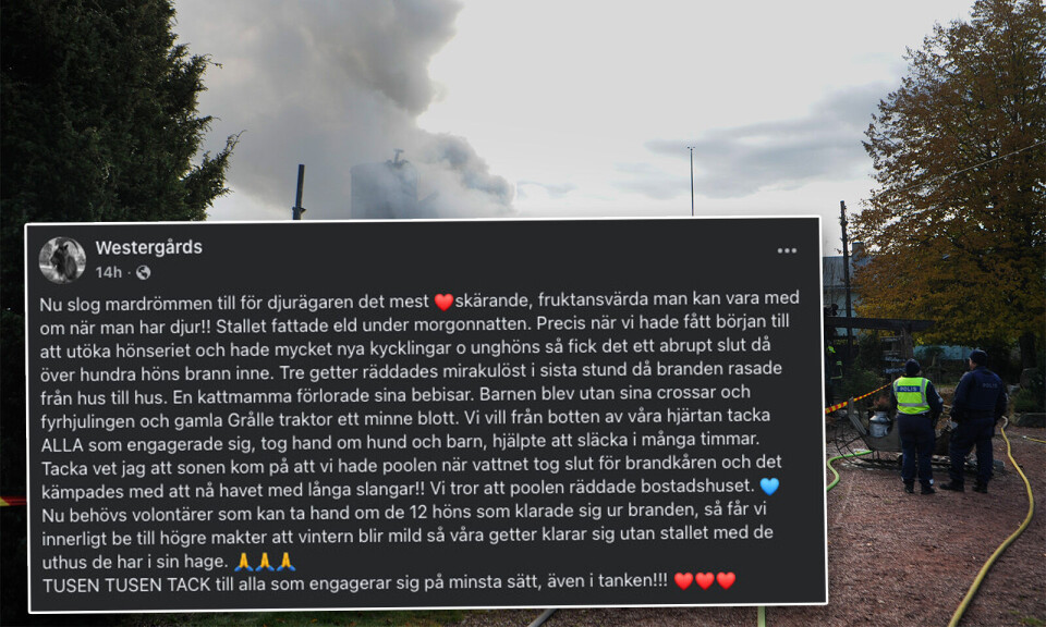 Westergårds tackar för all hjälp: ”TUSEN TACK”