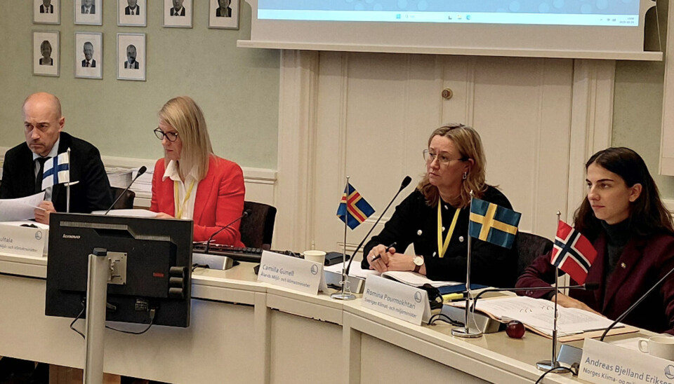 Danmarks miljö- och jämställdhetsminister Magnus Heunicke, Finlands miljö- och klimatminister Sari Multala, infrastruktur- och klimatminister Camilla Gunell och Sveriges klimat- och miljöminister Romina Pourmokhtari möttes.