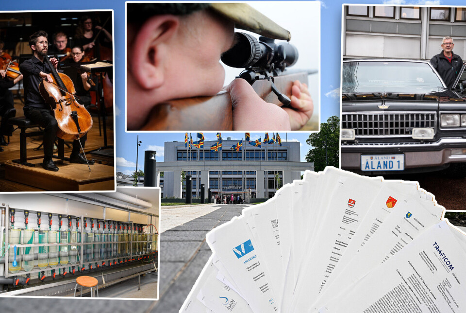 Sunnanvind, nytt sjukhus och Åland 1-försäljning