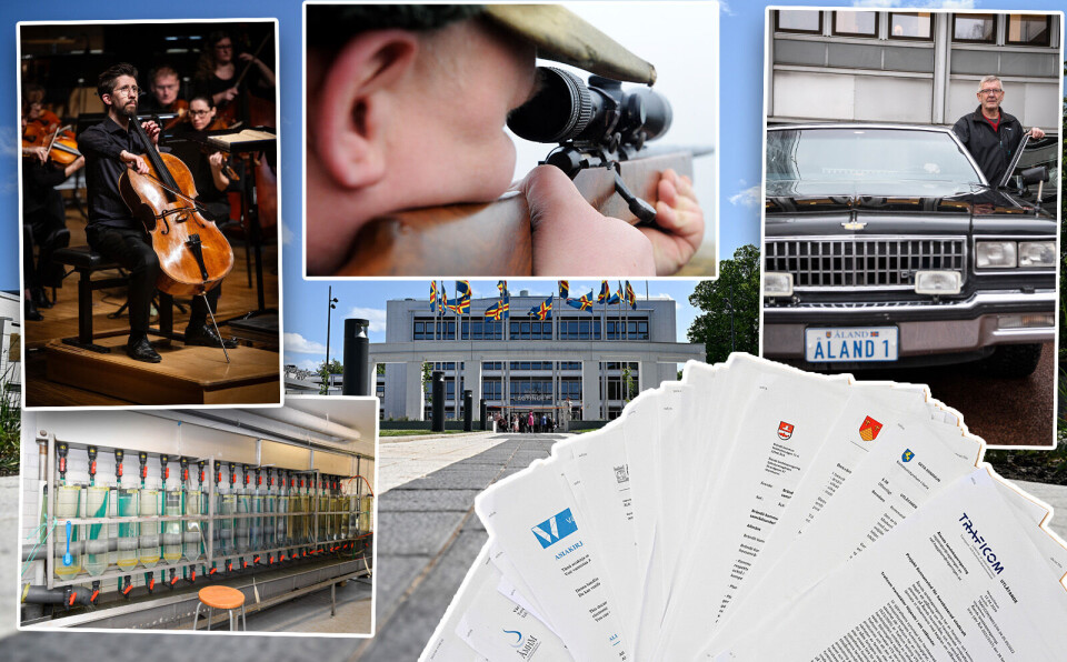 Sunnanvind, nytt sjukhus och Åland 1-försäljning