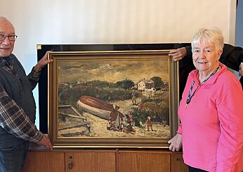 Familj donerade stor Ture Bengtz-målning till Önningebymuseet
