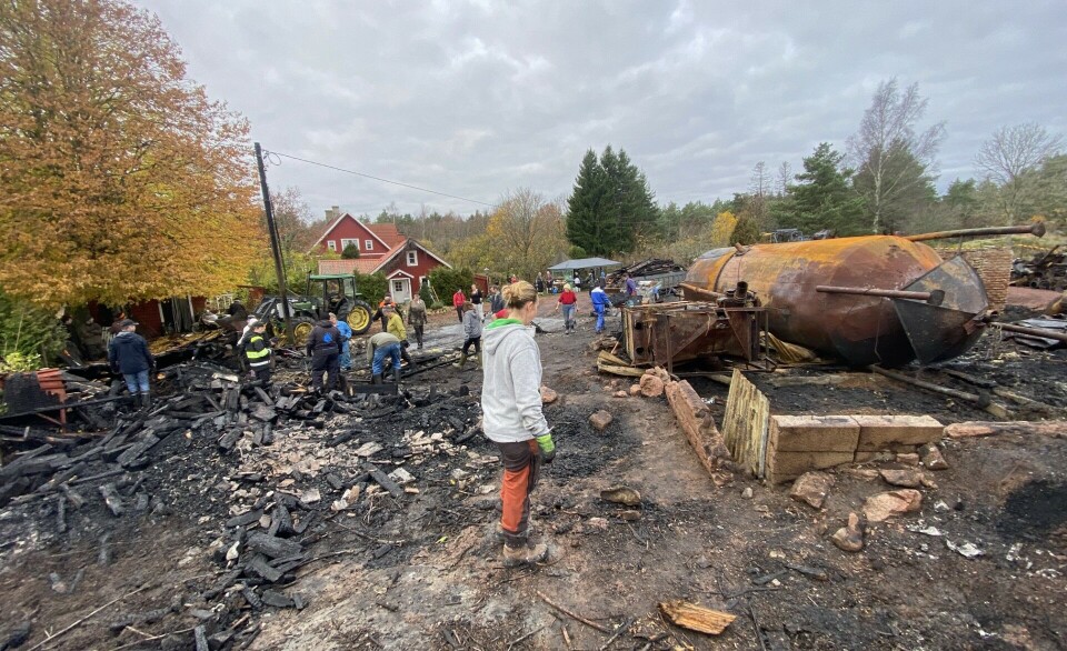 Föglöborna slöt upp för branddrabbad familj