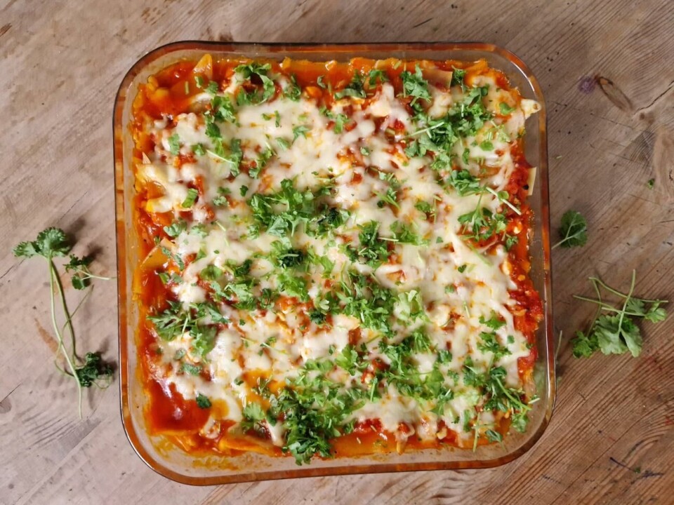 Januarimat med mycket grönt