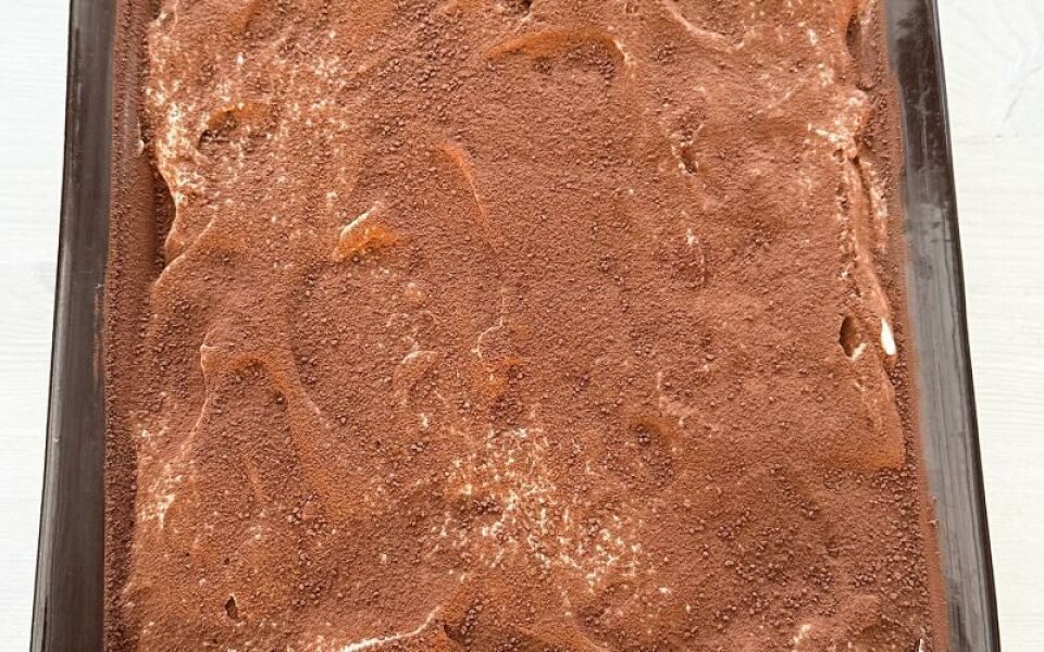 Tiramisun pudras med kakao.Foto:
