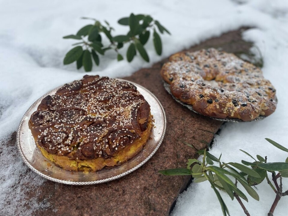 Saftiga saffranskransar på två sätt