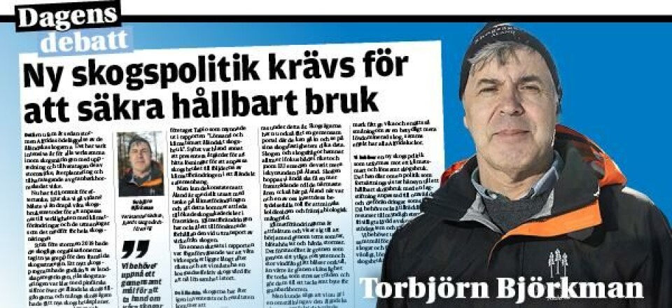 Ny skogspolitik krävs för att säkra hållbart bruk