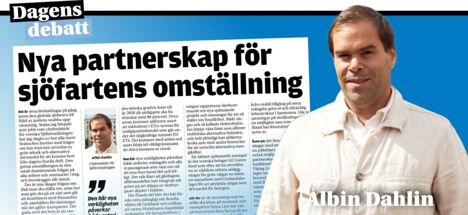 Nya partnerskap för sjöfartens omställning