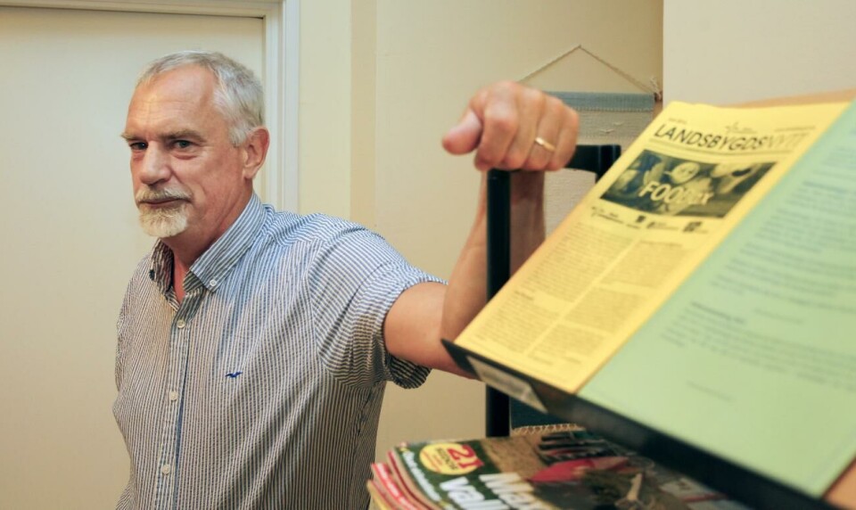 ”Det är information som nödvändigt behöver gå fram till personalen, men det har uppdagats tydliga brister”, säger Henry Lindström, ordförande för äldreomsorgsnämnden i Saltvik. 200716 ÅPF möte med Dahlmans slakteri i Prakticum vid Ålands Landsbygdscentrum i Jomala, på bilden Henry Lindström