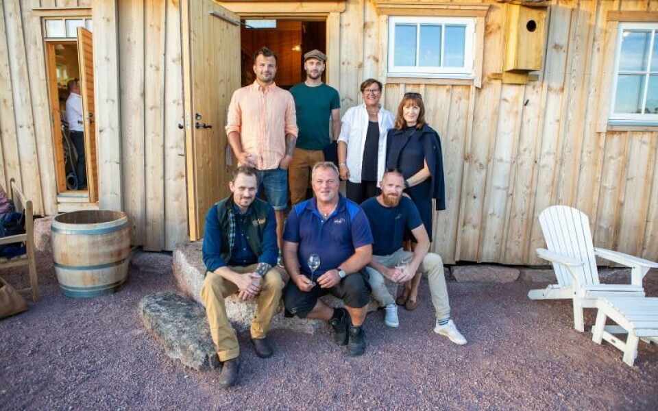 Silverskär, nytt hotell, gruppbild crew, byggare och inredare, Cajsa BorgströmFoto: CajsaSofie Borgstrom