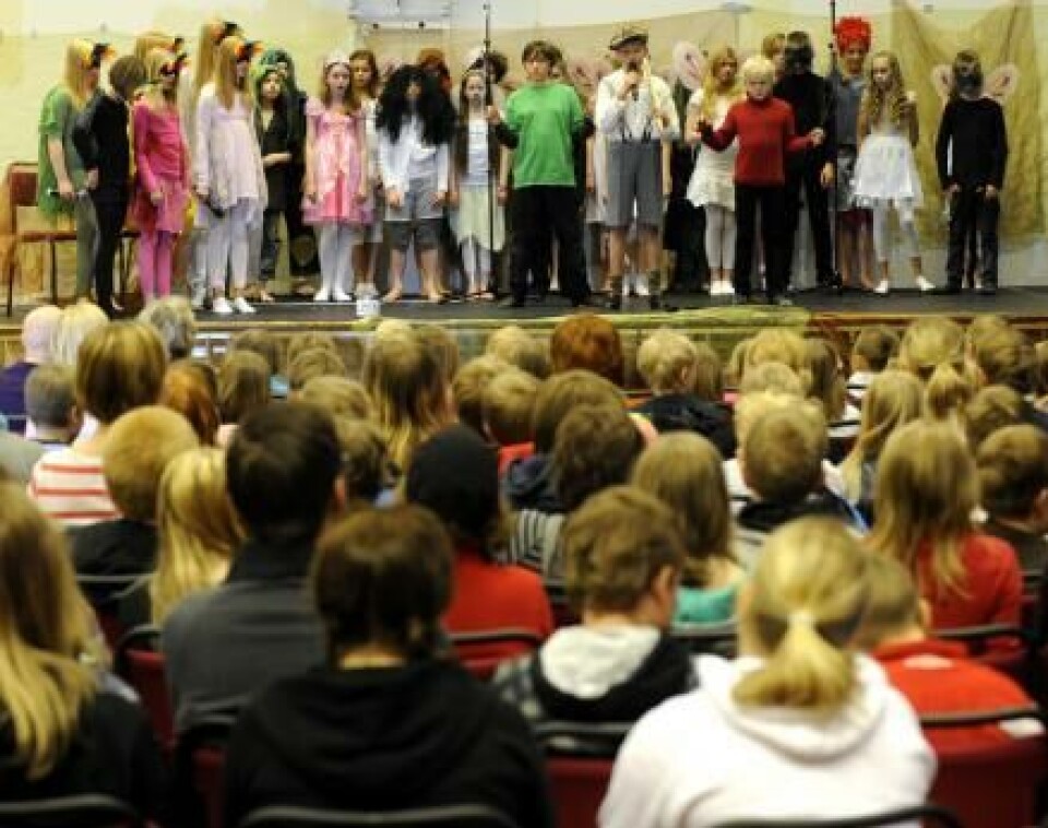 Skolmusik med buller och sång