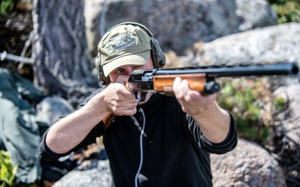 Tomas Randström har jagat mycket tidigare, men det här var första gången har var med på skarvjakt.Foto: Amir Karbalaei