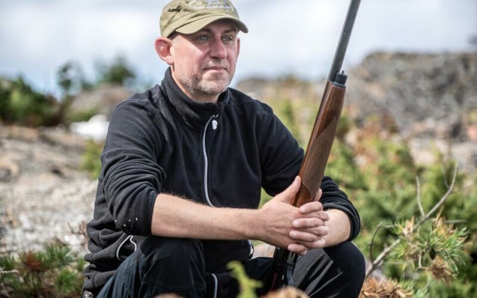Lugnet i naturen och människorna är det bästa med att jaga, tycker Tomas Randström.Foto: Amir Karbalaei
