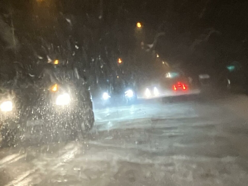 Varning för vind i kombination med snöfall i kväll.