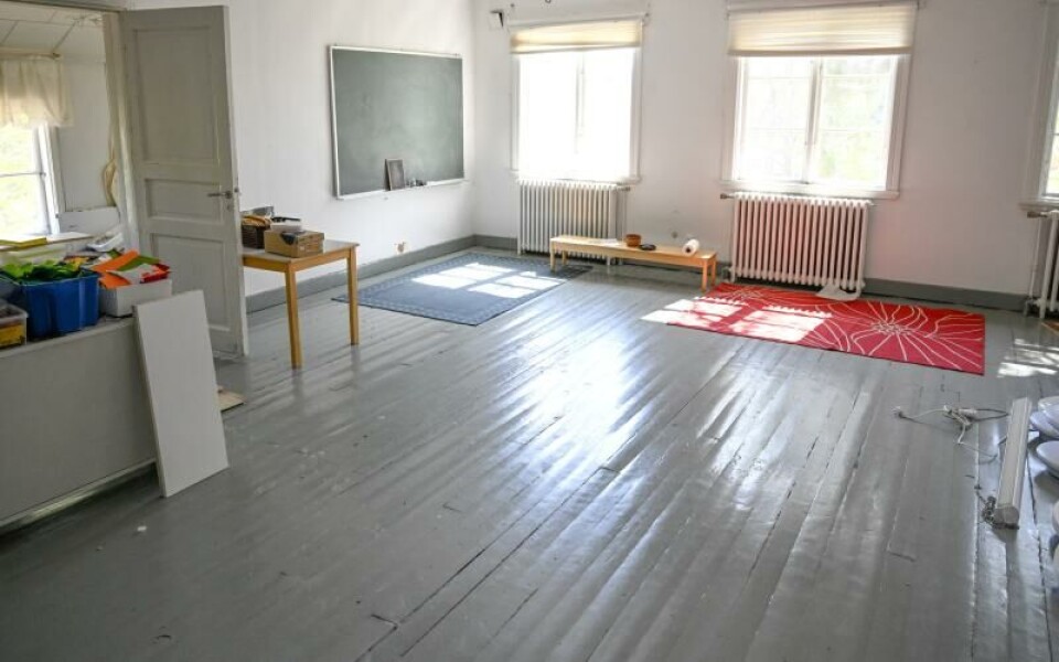 Ända till 1980-talet fanns Sviby skola i byggnaden som fram till förra året huserade daghemmet Diamanten.Foto: Robert Jansson