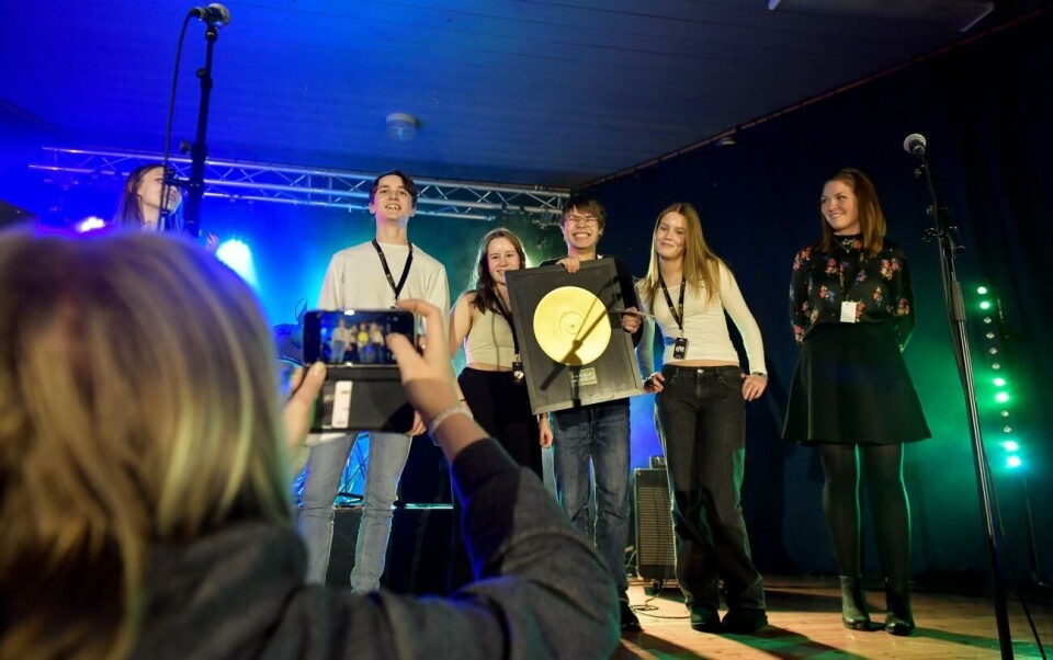 Originalitet gav Gimmick förstaplatsen i Ung musik Rasmus Litmid, Lisa Blomberg, Malte Lampela och Anna Lindholm i Gimmick tog hem vinsten.