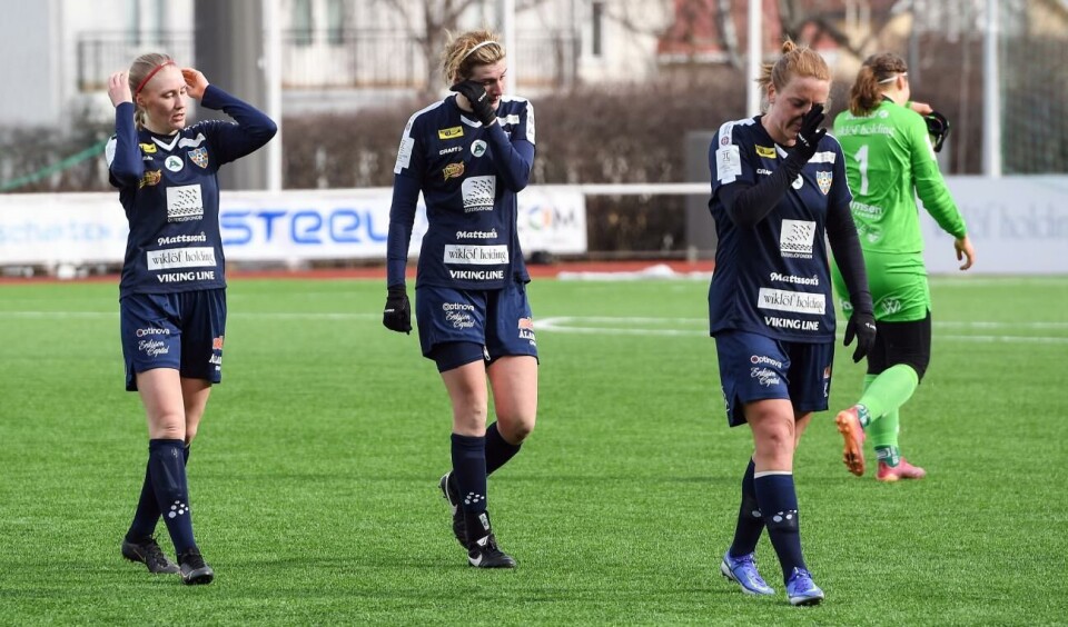 Åland United fick en ordentlig bakläxa borta mot serieledande KuPS. Foto: Daniel Eriksson