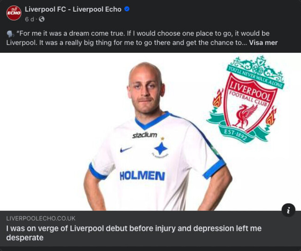 Uppmärksammas i Liverpool Echo