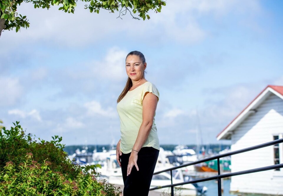 Sofia Doschoris uppskattar välfärden på Åland och hur bra det är för barnen här.