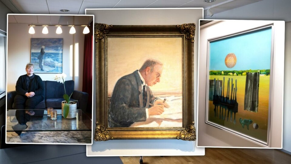 Ålandstidningen har gått en konstrunda i landskapets lokaler.