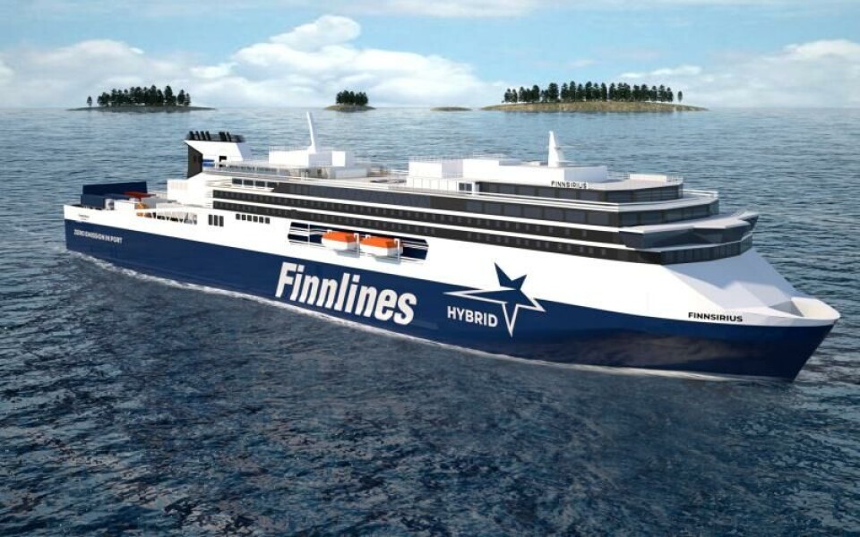 Njut av skärgården tillsammans med Finnlines Illustration av fartyg