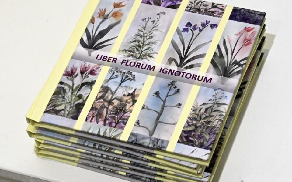 I samband med utställningen släpper Kjell Ekström boken "Liber Florum Ignotorum", som finns att köpa i galleriet. Robert Jansson. Foto: Robert Jansson