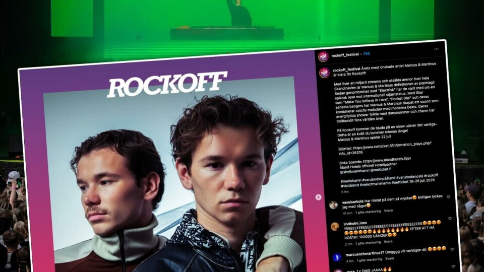 Marcus & Martinus kommer till Rockoff i sommar.
