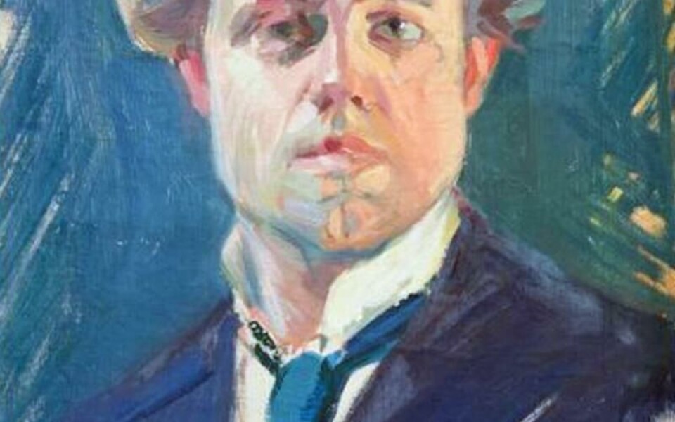 Santeri Salokivi: Självporträtt. Denna målning hittades 2017 av en slump av Maria Ekman-Kolari i ett vindskontor i Helsingfors tillsammans med omkring 160 målningar av konstnären. Ateneum inköpte sedan det fräscha porträttet.Foto: