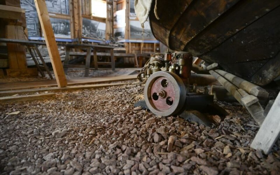 Innan den nya utställningen kan planeras på museet behöver nytt golv läggas. Foto: Robert Jansson