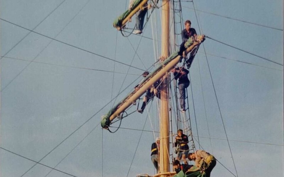 Inga-Lill Karlbergs närbild på de akrobatiska sjömännen fick åtta röster.Foto: