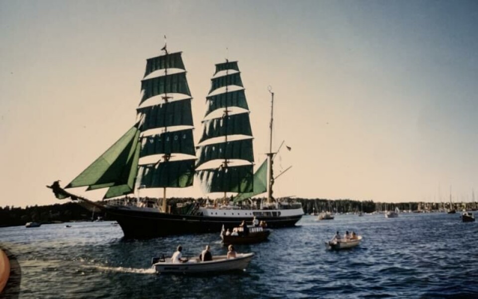 Maria Kanborg med sin solnedgångsbild som fick fyra röster.Foto: