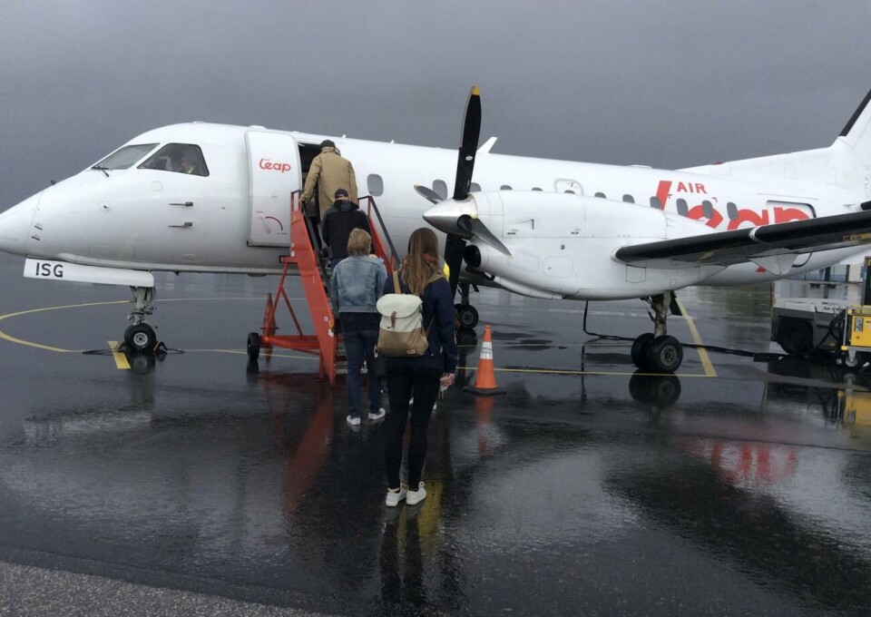 'Samtidigt har vi tagit hänsyn till landskapets ekonomi och förhandlat om den mindre plantypen (SAAB 340) till ett reducerat pris', säger Christian Wikström i ett pressmeddelande. Air Leap