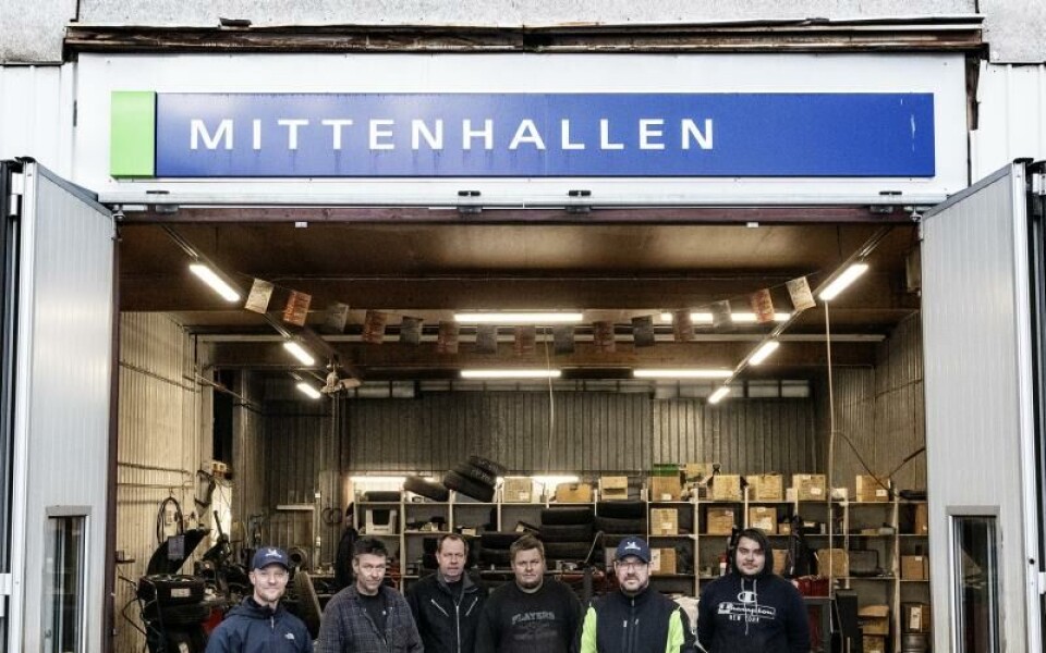 Från vänster ser vi Fredrik Vesterlund, John-Erik Ruud, Jan Lundgren, Jonathan Mattsson, Robert Jäkälä och Sebastian Karlsson som var dagens uppställning på Rollic.Foto: DANIEL ERIKSSON