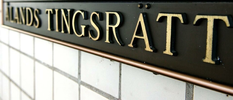 Ålands tingsrätt behandlade ärendet i fredags.