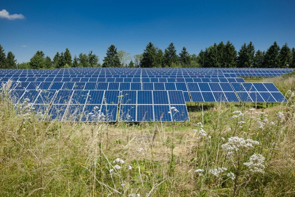Solpark Åland Ab ansöker om bygglov för en fyra hektar stor solcellspark. solar photovoltaic park in southern germany.