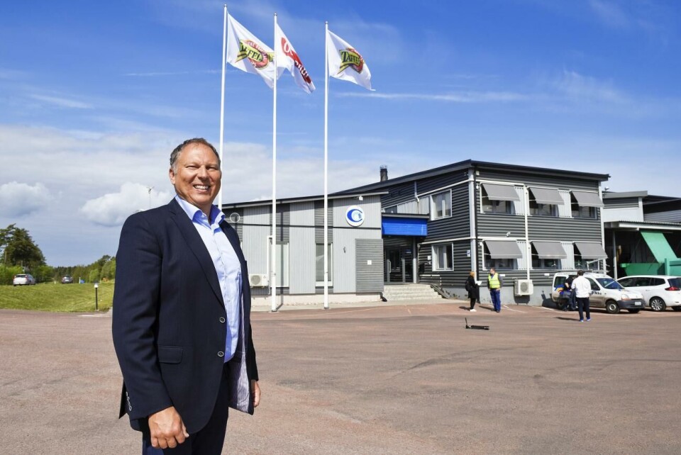 Det är tråkigt för odlarna att inte få de skördar man önskar, säger fabrikschefen Christer Söderström. Orkla, Christer Söderström, Chipsen i Haraldsby