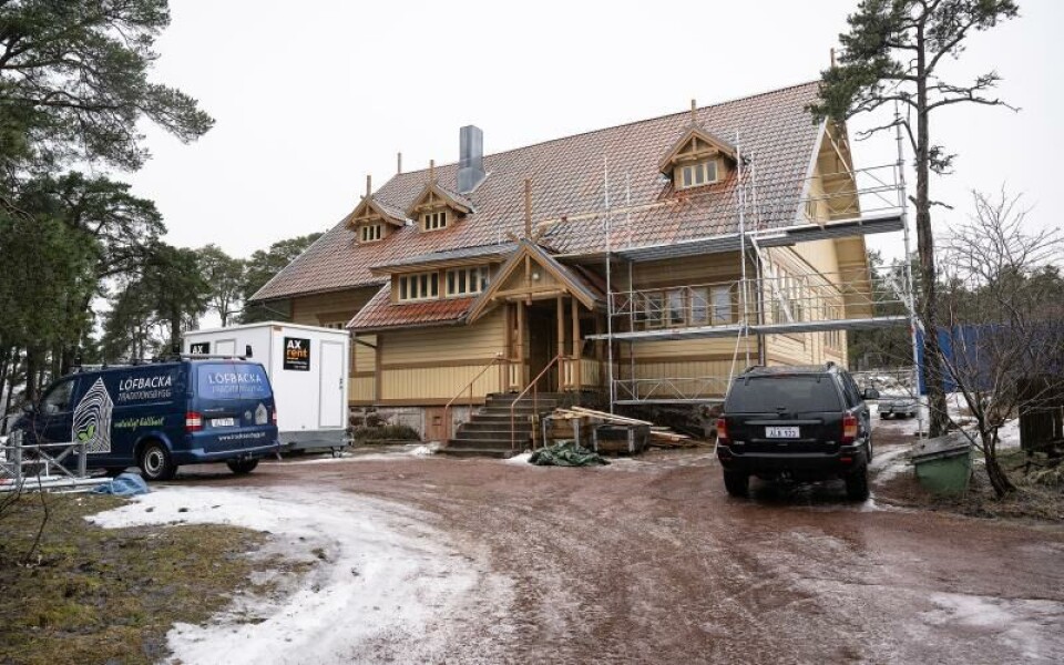 När renoveringen är klar ska det finnas ett kafé och utrymmen för olika evenemang i Doktorsvillan. Foto: DANIEL ERIKSSON