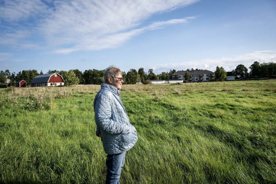 ”En demensby här vore helt fantastiskt” Maggie Holmberg drömmer om att en demensby ska byggas på granntomten.Daniel Eriksson