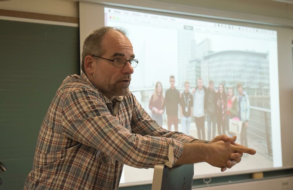”Lärarföreningen kan inte ifrågasätta valideringen”, säger ordförande Karsten Steiner. Läraren Karsten Steiner hoppas att filmpremiären kan hållas i Bio Savoy i vår.